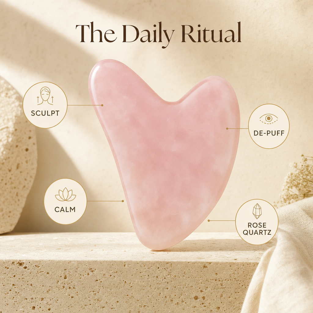 Tayyib Rose Quartz Gua Sha